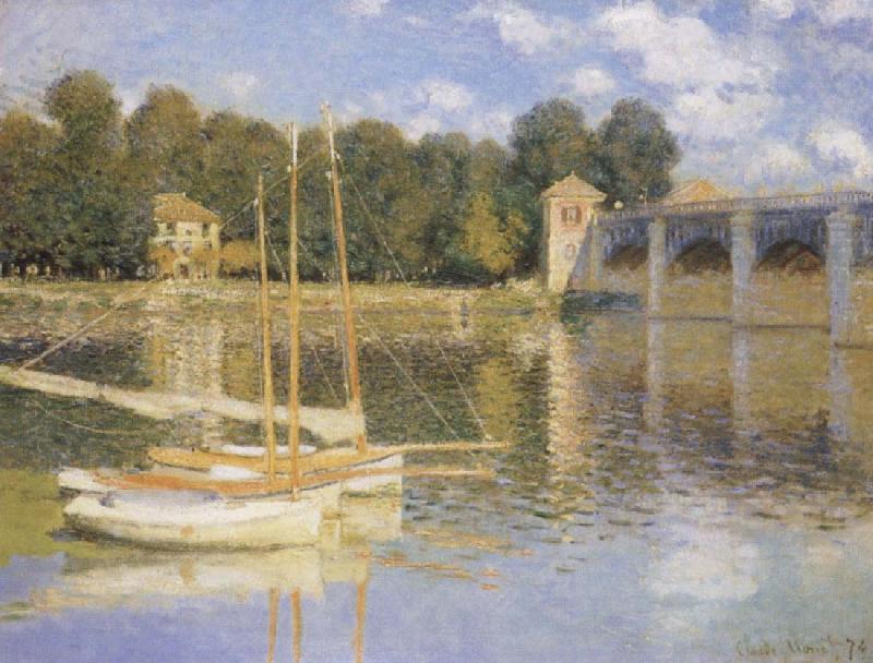 Claude Monet The Bridge at Argenteujil china oil painting image